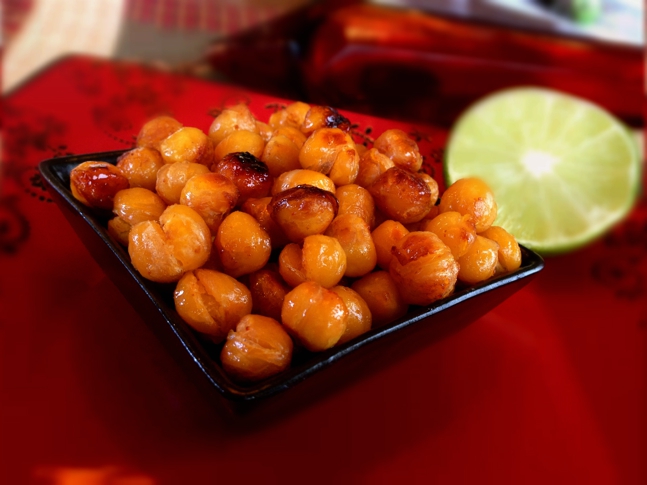Chili-lime infused chickpeas