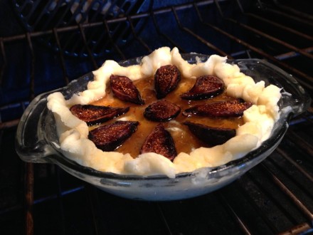 Baking a Fig & Wild Honey Tart