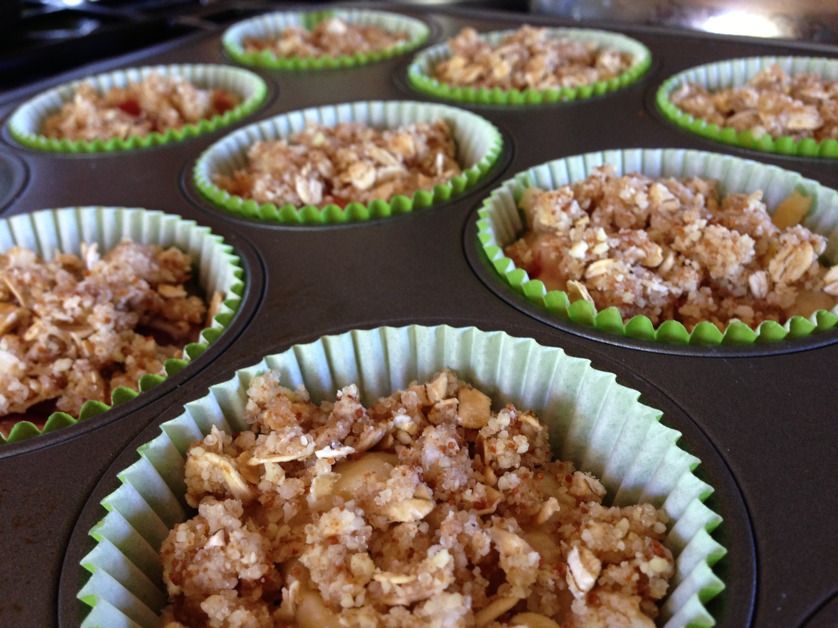 Cherry Almond Muffins with Streusel