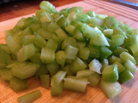 Diced celery