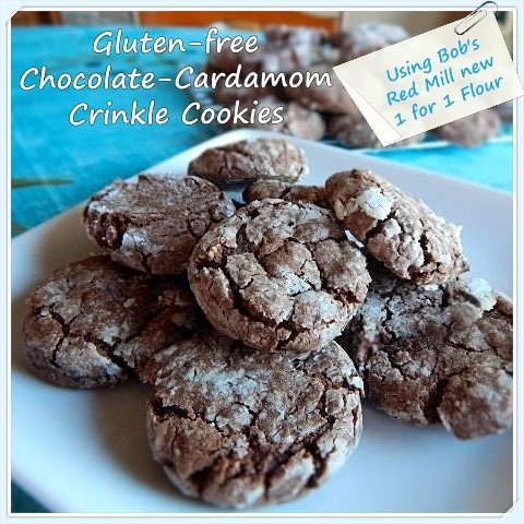 GF Chocolate-Cardamom Crinkle Cookie