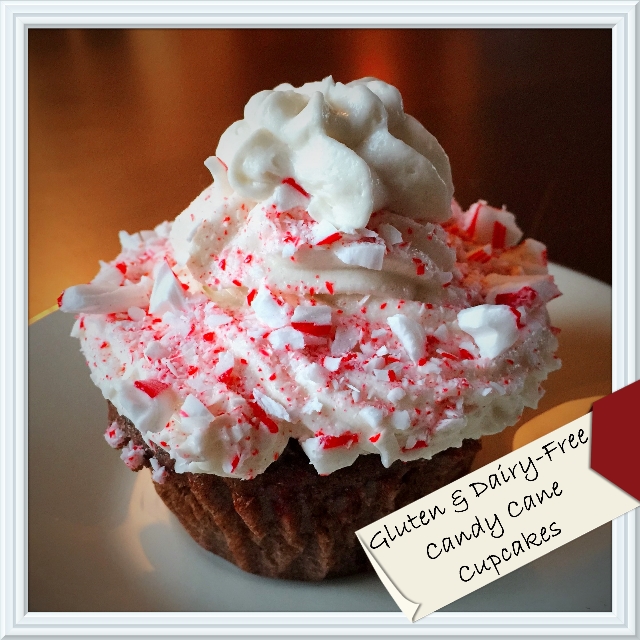 GF-DF Candy Cane Cup Cakes
