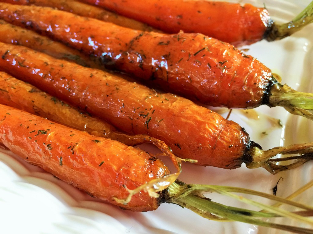 Cumin & Dill Maple-glazed Baked Carrots