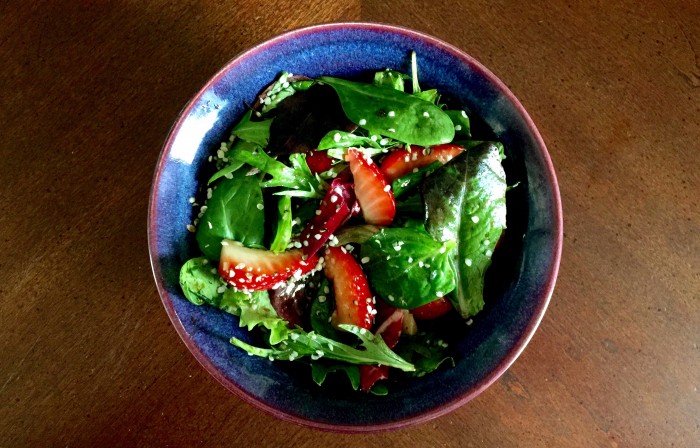 Strawberry & Avocado Salad with Hemp Heart