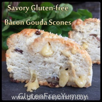 Savory Gluten-free Bacon Gouda Scones