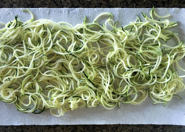 Drying Zoodles