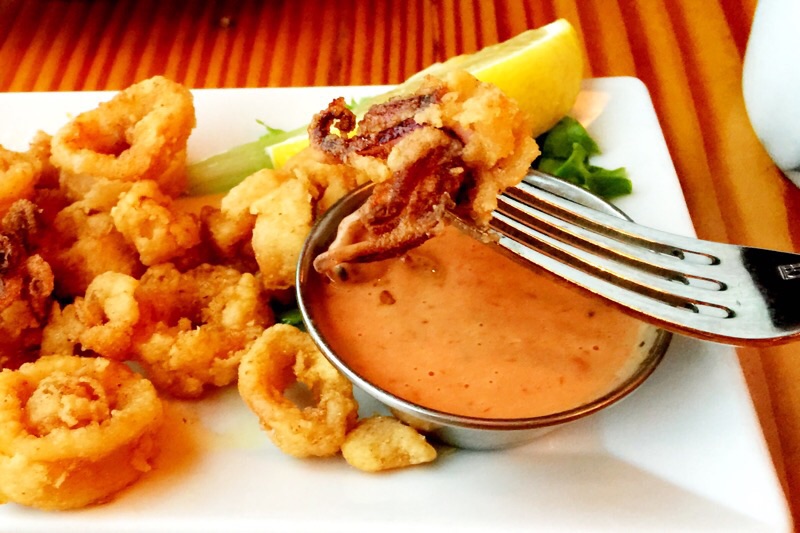 Gluten-free calamari, what a treat!
