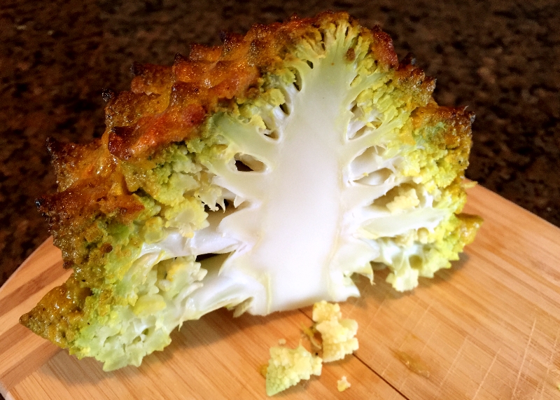 Romanesco Broccoli in Half