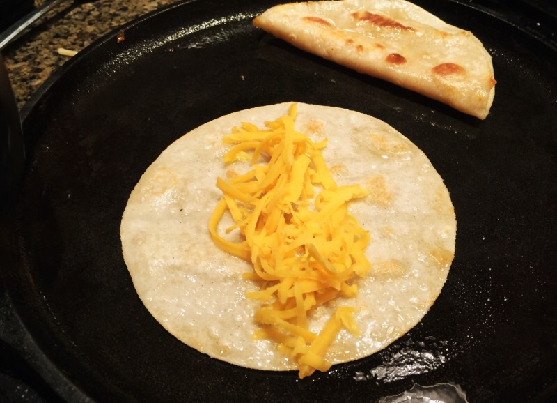 Grilled Corn Taco Shells with Cheese