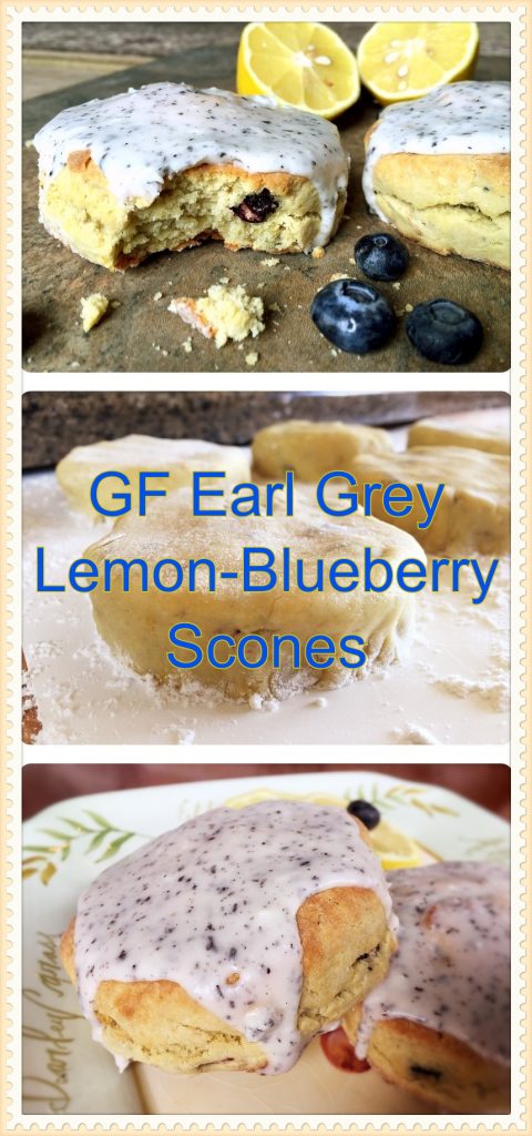 Earl Grey Lemon Blueberry Scones