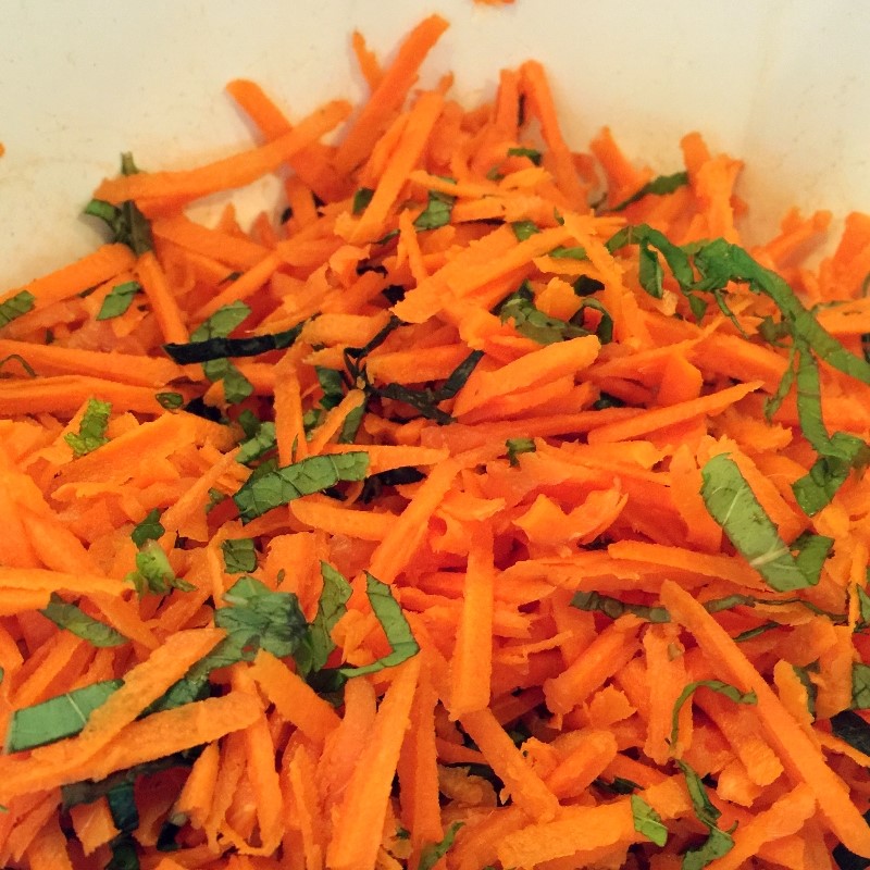 Carrots, Thai Basil & Mint