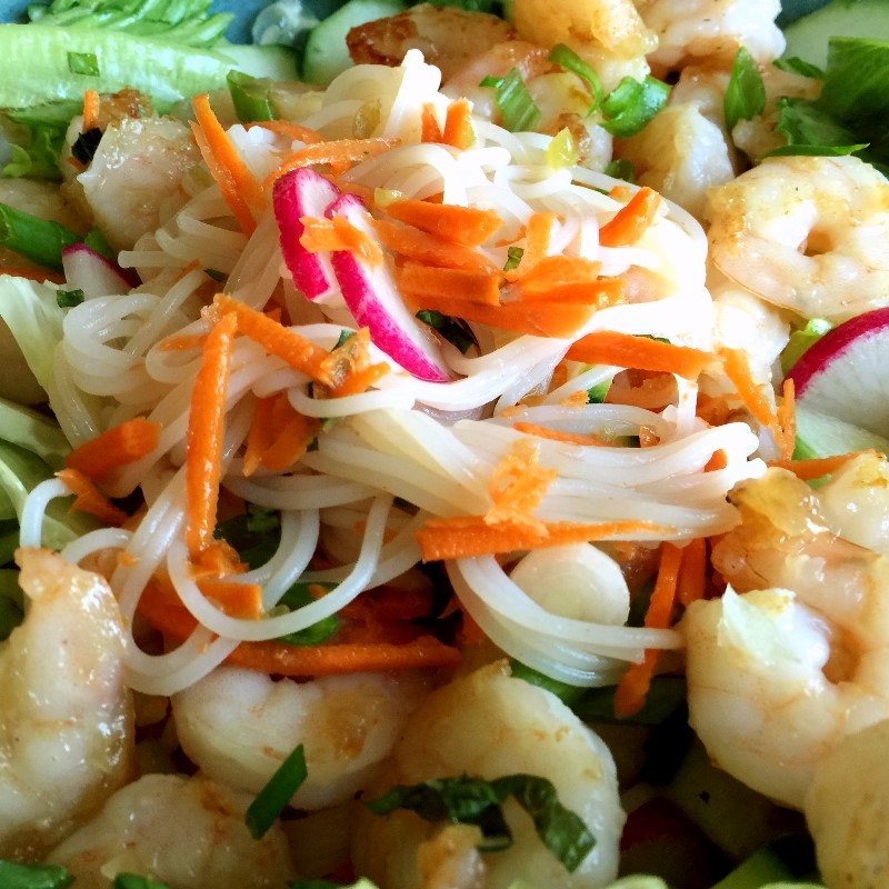 Gluten-free Vietnamese Shrimp Salad Bowl