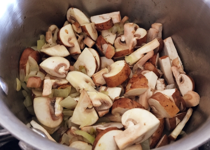 Mushrooms, Onion & Celery
