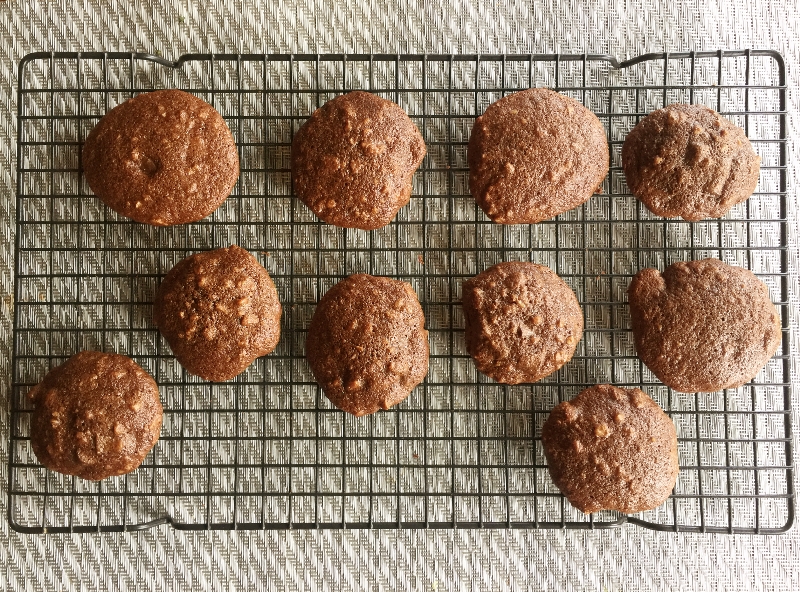 Chocolate Fudge Cookies on Cooling Rack