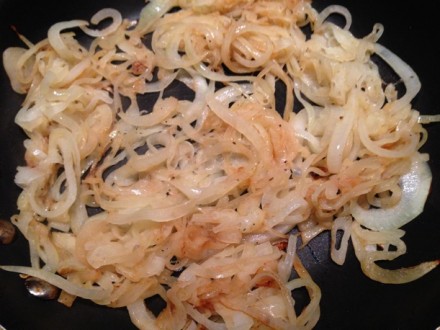 Sautéed thinly sliced sweet onions are a perfect pizza topping..