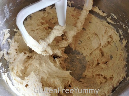 Mixing GF Honey-Lavender Shortbread Dough