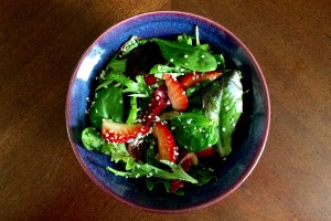 Strawberry & Avocado Salad with Hemp Heart