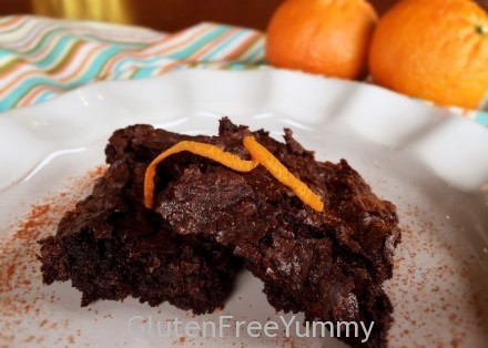 Gluten & Dairy-free Orange Fireball Brownies
