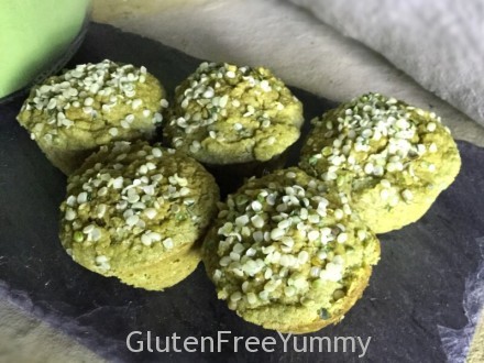 Grain-free Matcha Mini Muffins