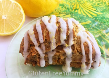 Gluten-free Lemon Ginger Scones