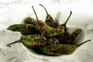 Blistered Shishito Peppers with Sea Salt