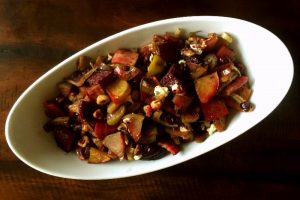 honey-balsamic-apple-fennel-beets-with-black-chevre
