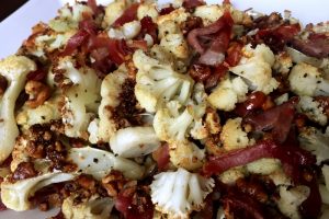 Roasted Cauliflower with Prosciutto